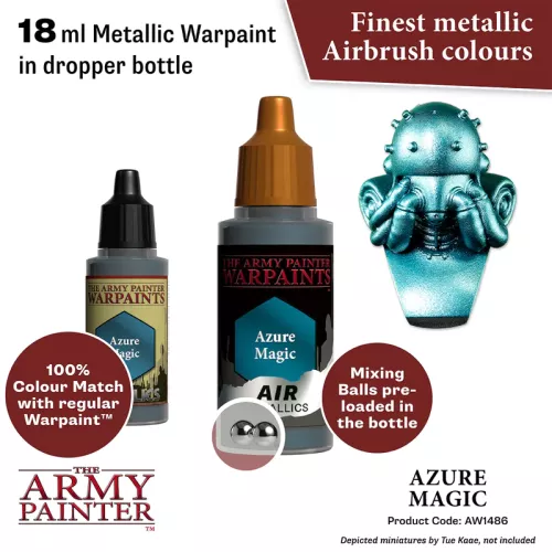 Warpaints Air Metallics: Azure Magic 18 ml