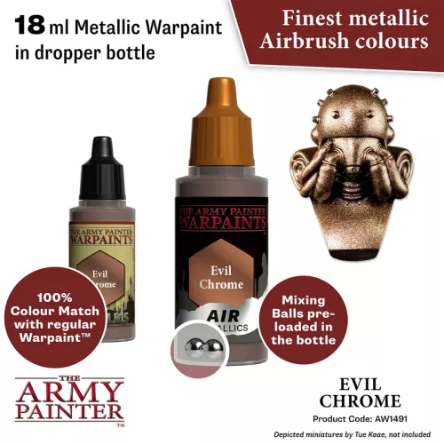 Warpaints Air Metallics: Evil Chrome 18 ml