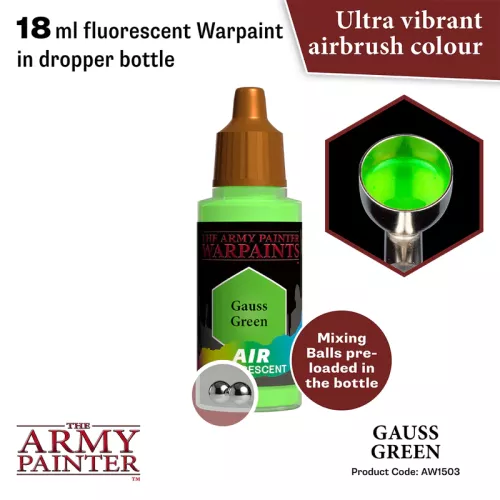 Warpaints Air Fluorescent: Gauss Green 18 ml