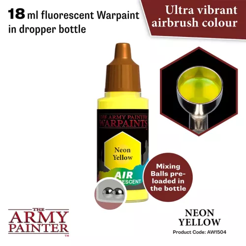 Warpaints Air Fluorescent: Neon Yellow 18 ml