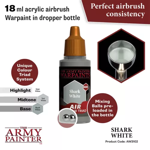 Warpaints Air: Shark White 18 ml