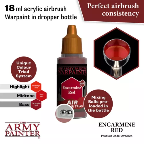 Warpaints Air: Encarmine Red 18 ml