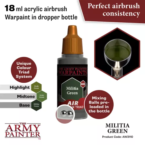 Warpaints Air: Militia Green 18 ml