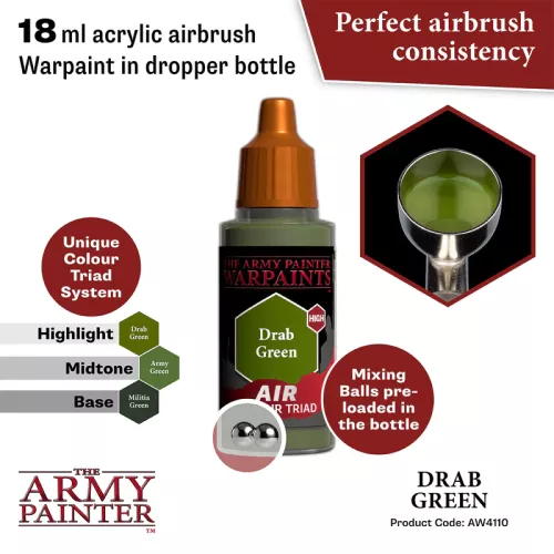 Warpaints Air: Drab Green 18 ml
