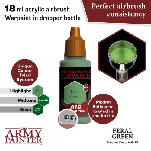 Warpaints Air: Feral Green 18 ml