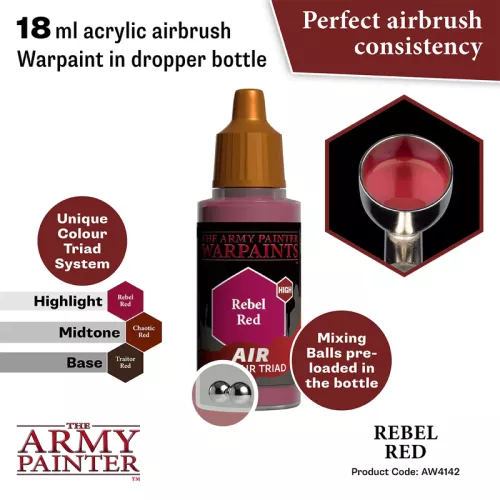 Warpaints Air: Rebel Red 18 ml