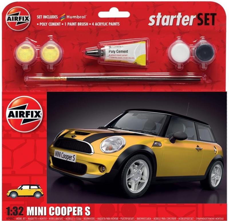MINI Cooper S Starter Set - Yellow 1/32