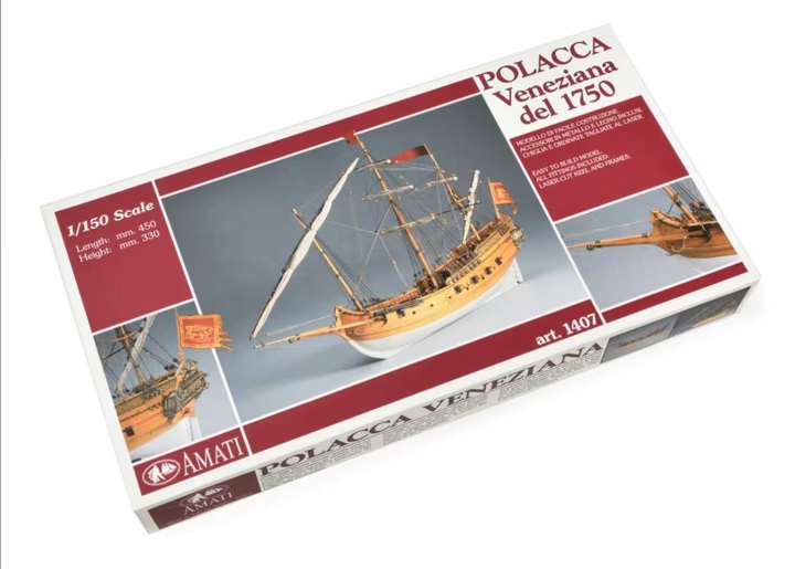 Veneziana del 1750 Polacca (generic Polacca type ship) 1/150