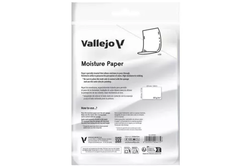 Vallejo Wet Palette: Moisture paper (60g 225x145mm) (30 sheets)