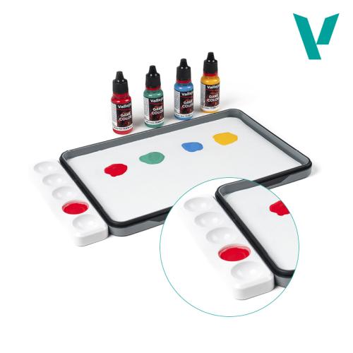 Vallejo Wet Palette: Well palette with magnet attachment (149x34x13mm)