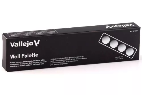 Vallejo Wet Palette: Well palette with magnet attachment (149x34x13mm)
