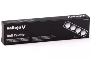 Vallejo Wet Palette: Well palette with magnet attachment (149x34x13mm)