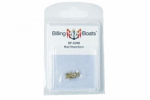 Relingsstöttor 7 mm 1 hål 10st