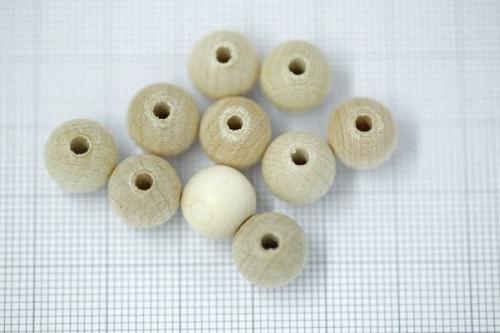 Nätboll trä, 10mm 10st