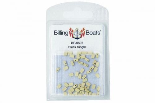 Träblock enkelt 5mm 50st