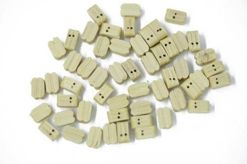 Träblock dubbelt 7mm 50st