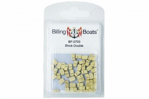 Träblock dubbelt 7mm 50st