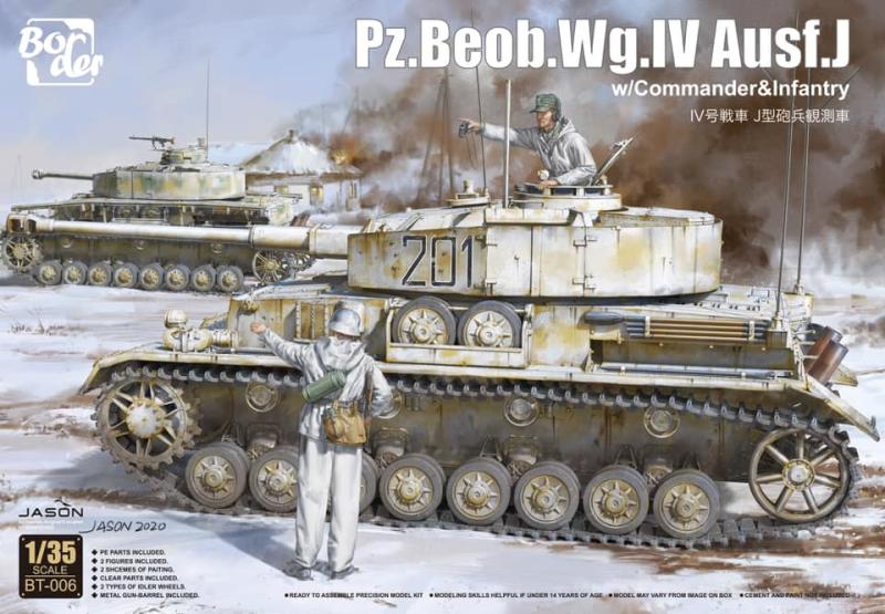 Pz.Beob.Wg. IV Ausf. J w/Commander&Infantry 1/35