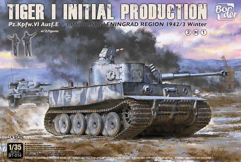 Tiger I Initial Production s.Pz.Abt.502 Leningrad Region 1942/43 Winter 1/35