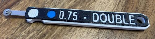 Riveter 0.75 mm DOUBLE recommended for 1/48, 1/35, 1/32 scale