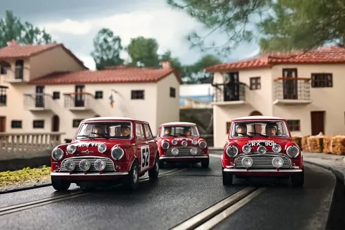 Scalextric 1965 Monte Carlo Rally Mini - Triple Car Pack