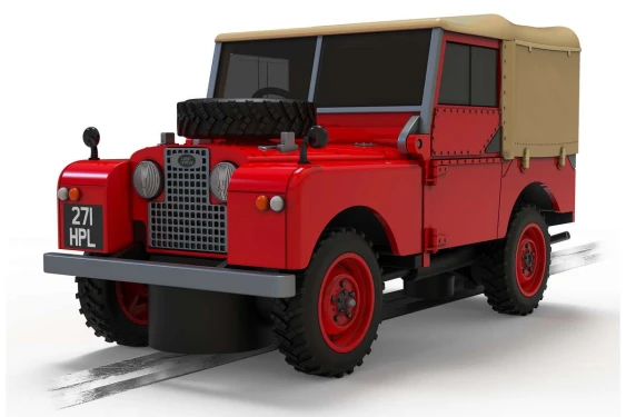 Scalextric Land Rover Series 1, poppy red 1:35