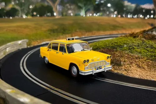 Scalextric Checker Taxi Cab - James Bond 'Live And Let Die'