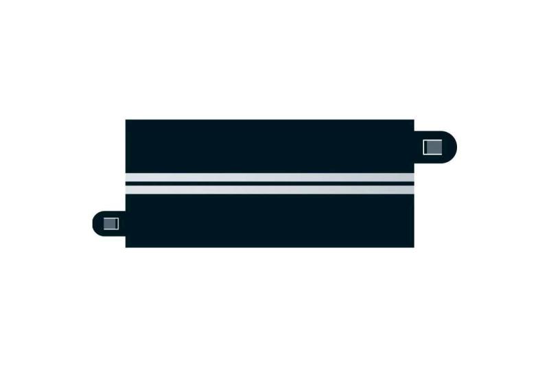 Scalextric Single Lane Half-straight 175mm x 4