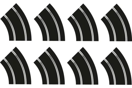 Scalextric R2 Curves (x8) Track Extension Pack