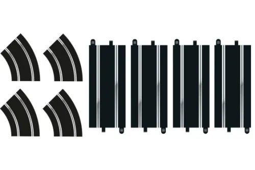 Scalextric Straight and R2 Curves Track Extension Pack
