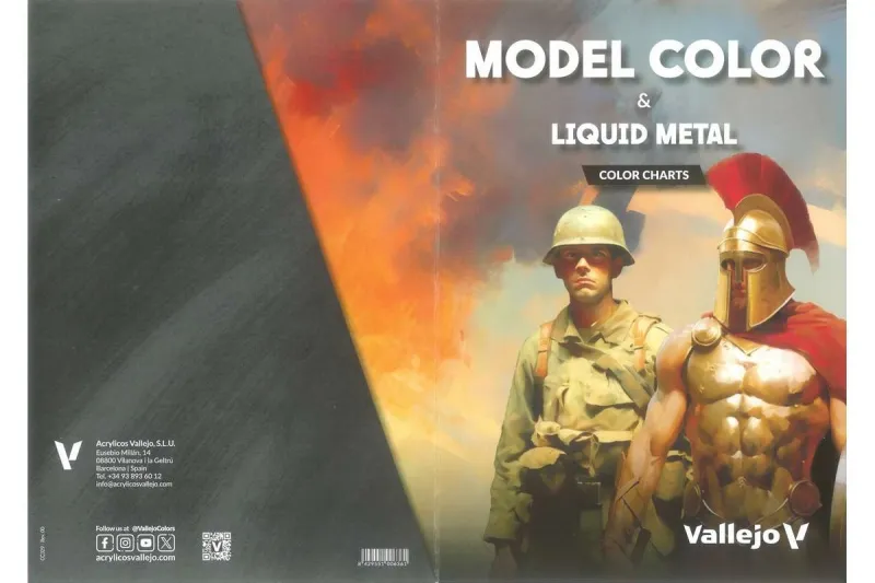 Vallejo Color chart: Model Color & Liquid Metal