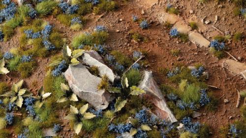 Gamer's Grass: Cornflower Tiny Flowers