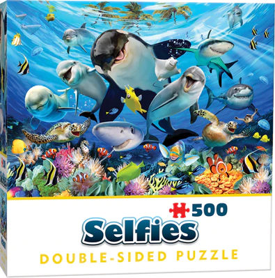 Dubbelsidigt Pussel Ocean - Double Trouble Selfie 500 bitar