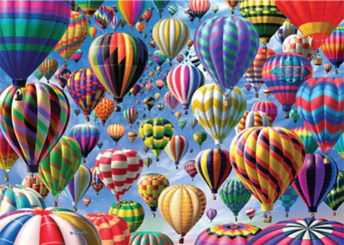 Dubbelsidigt Pussel Balloons - Double Trouble 500 bitar