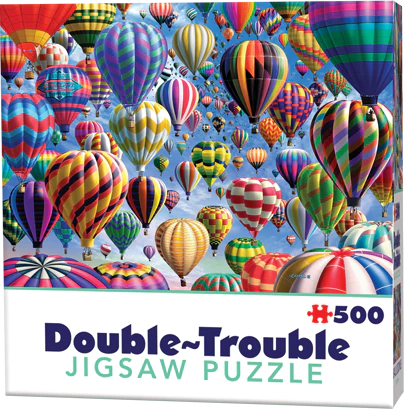 Dubbelsidigt Pussel Balloons - Double Trouble 500 bitar