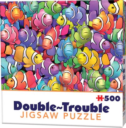 Dubbelsidigt Pussel Clownfish - Double Trouble 500 bitar