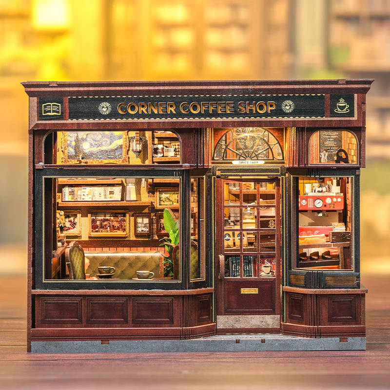 Miniature House: Corner Coffee Shop