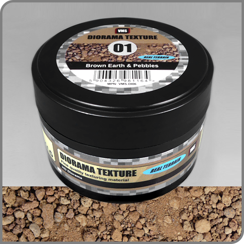 Diorama Texture No. 1 Brown Earth & Pebbles (100 ml)