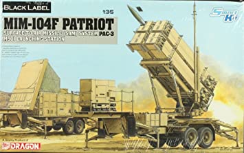 SURFACE-TO-AIR MISSILE (SAM) SYSTEM PAC-3 M901 LAUNCHING STATION MIM-104F PATRIOT Black Label 1/35