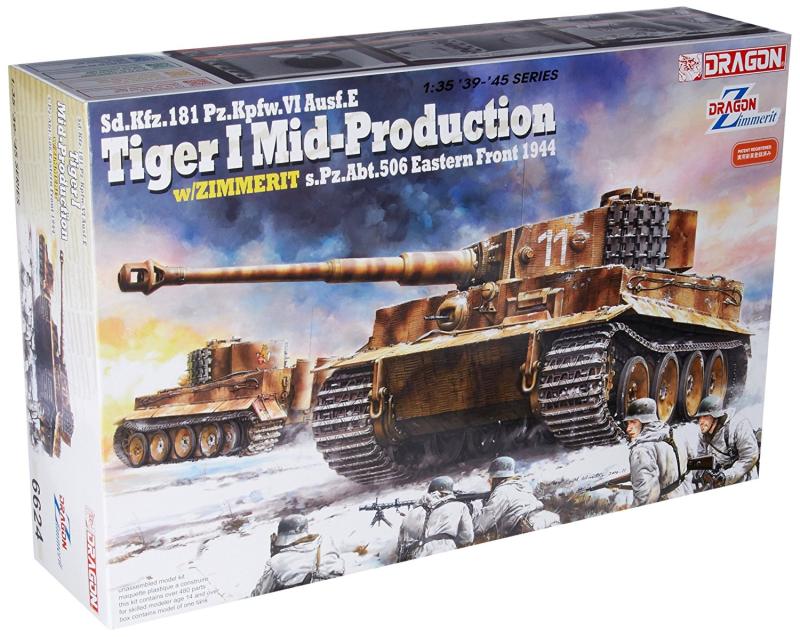 Pz.Kpfw.VI Ausf.E Tiger I Mid Production w/Zimmerit s.Pz.Abt.506 Eastern Front 1944 1/35