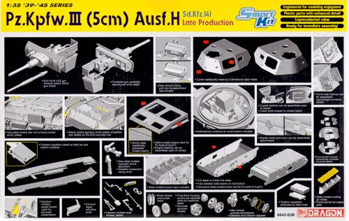 Pz.Kpfw.III (5cm) Ausf.H Sd.Kfz.141 Late Production 1/35