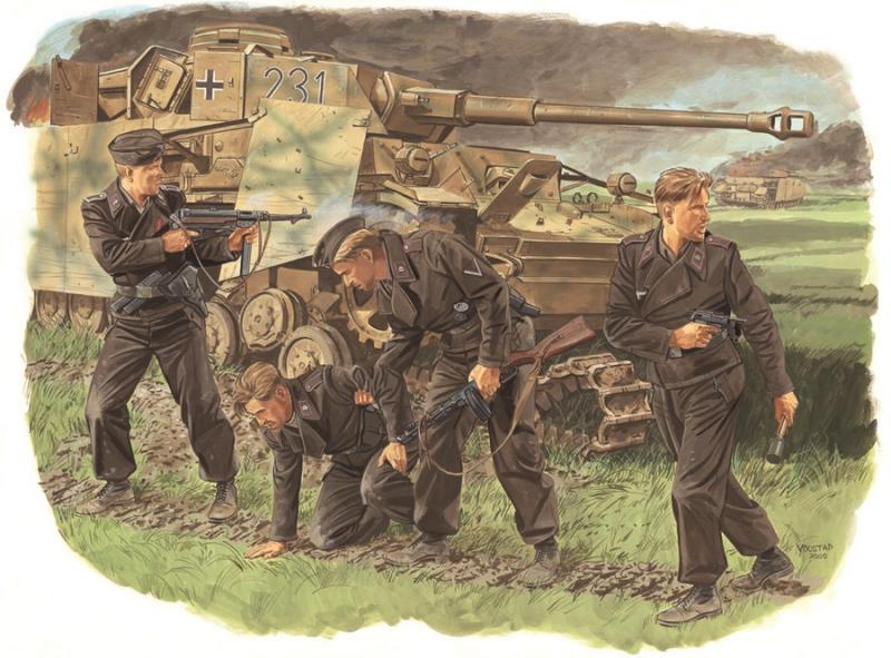 Survivors, Panzer Crew (Kursk 1943) 1/35