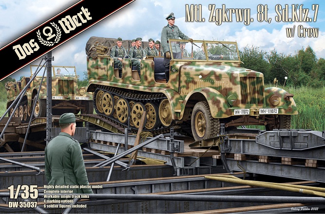 SD.KFZ.7 - MTL. ZGKRWG. 8T WITH CREW 1/35