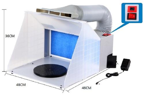 SPRAY BOOTH INCL. AIR HOSE AC100-240V