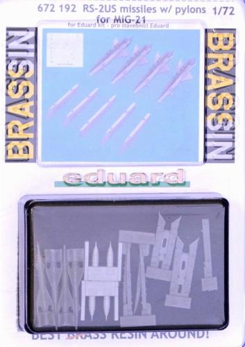 RS-2US missiles w/ pylons for MiG-21 (EDU) 1/72