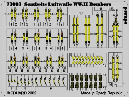 Seatbelts Luftwaffe WWII Bombers 1/72