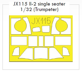 Il-2 Single Seater - Paint Mask (TRU) 1/32
