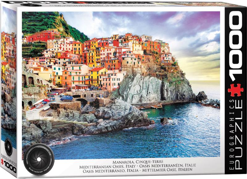 Manarola Cinque Terre Italy Mediterranean Oasis 1000 bitar