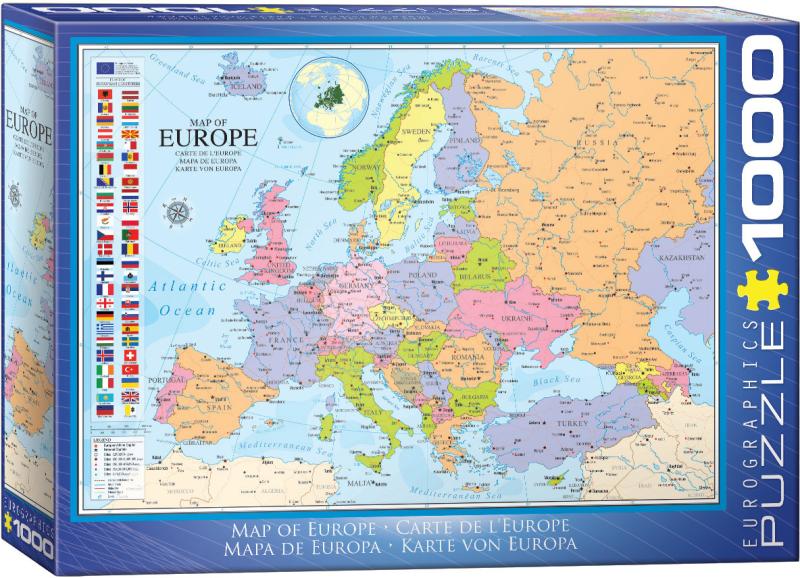 Map of Europe 1000 bitar