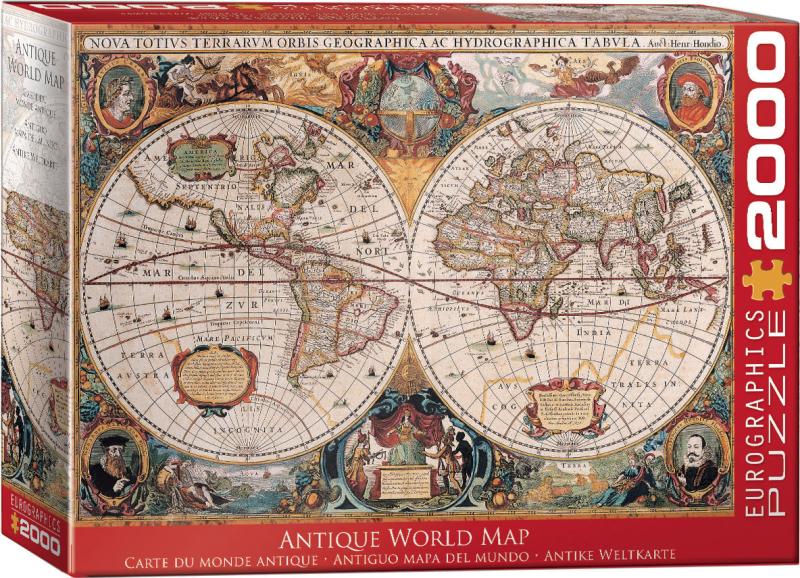 Orbis Geographica World Map 2000 bitar